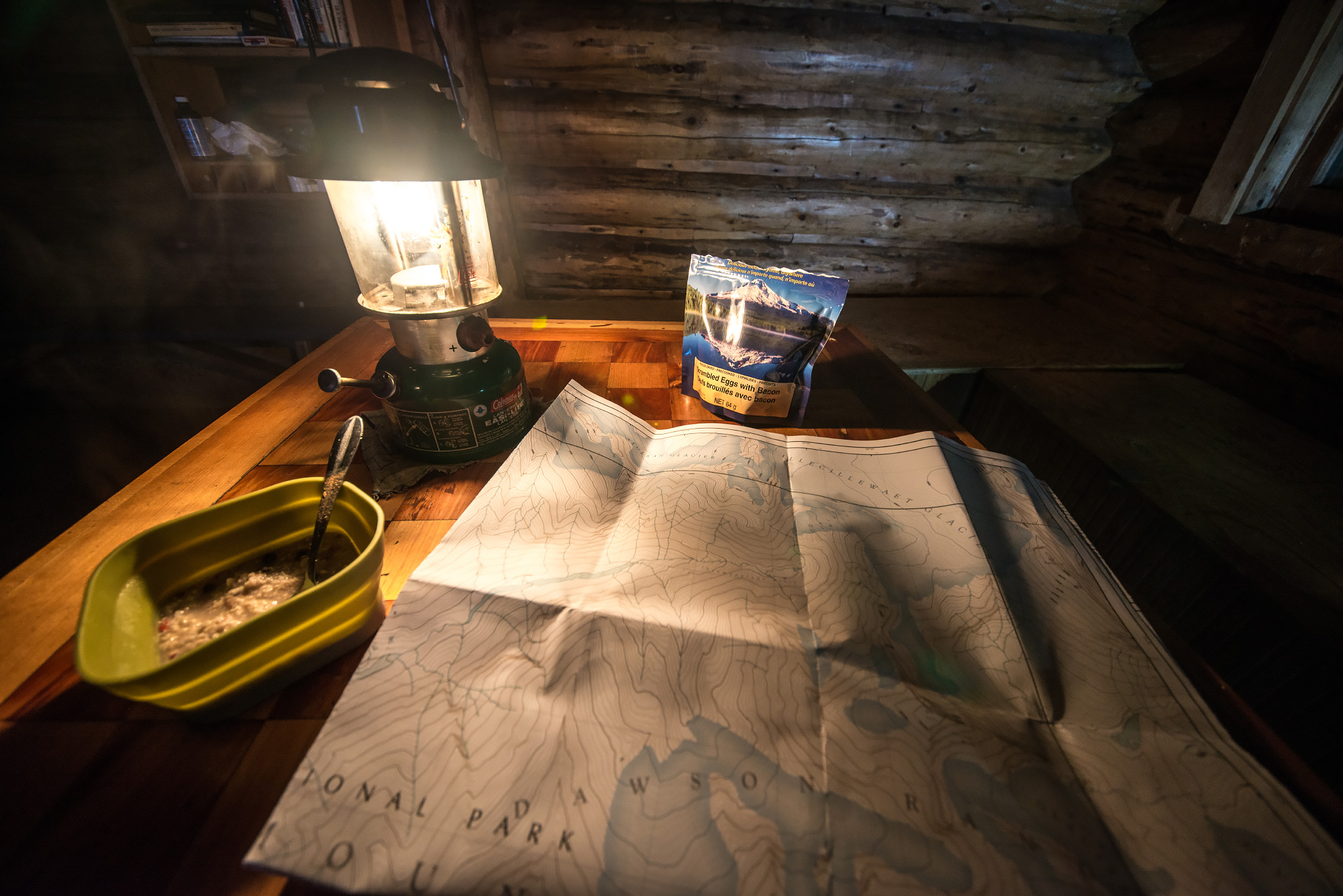 Frokost før turen til Mount Dawson