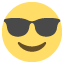 smiling face with sunglasses