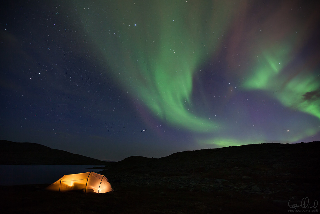 Candlelight inside, magic light outside