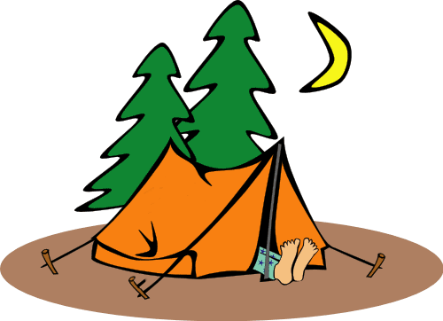 Bilderesultat for camping cartoon