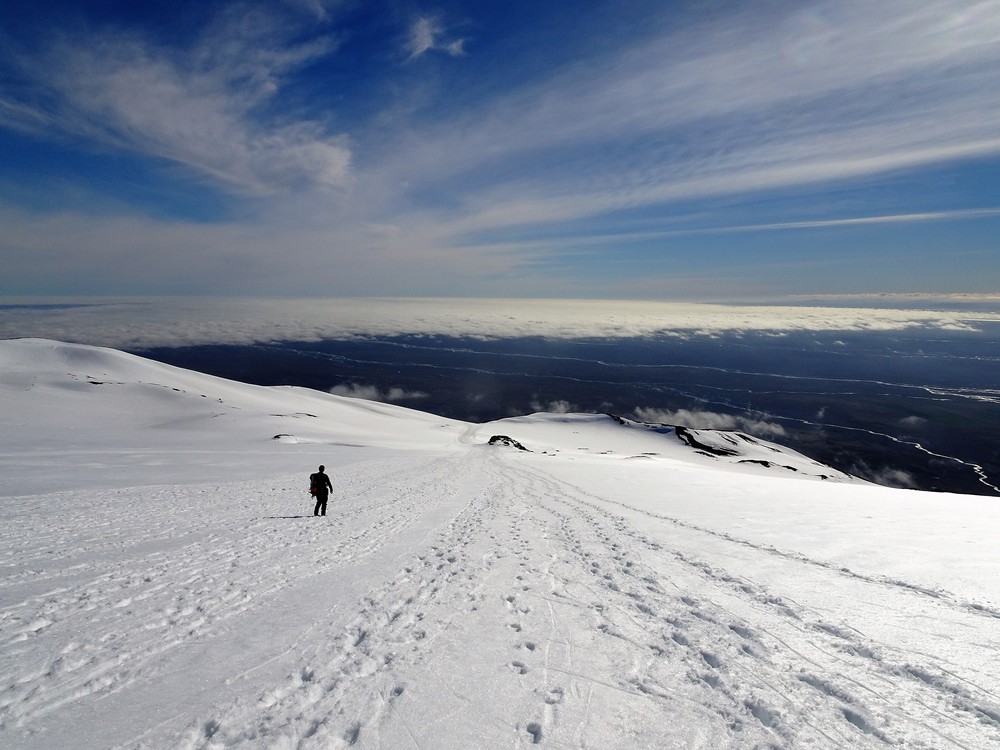 Litt bløtt nedover i lia