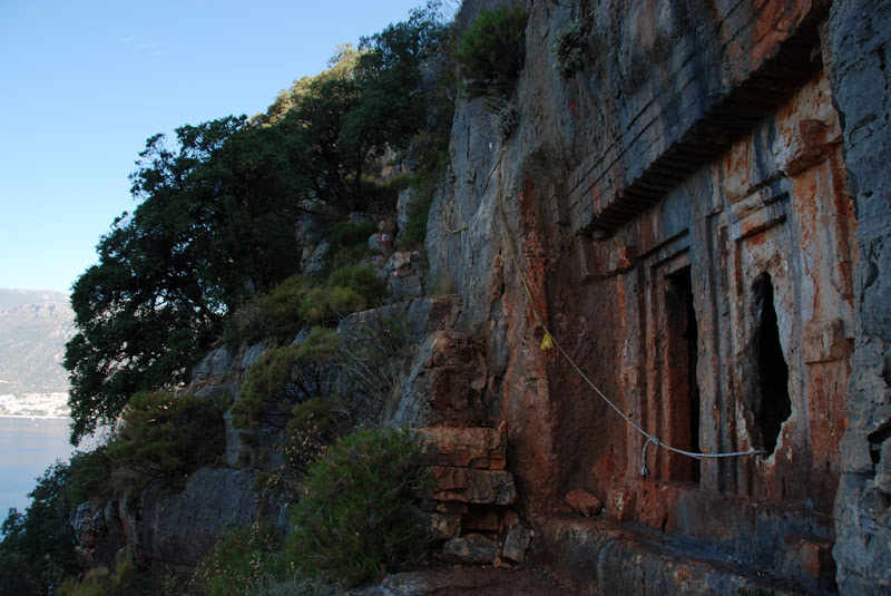 TheLycianWay_Day14_03_Tombs_above_Limana