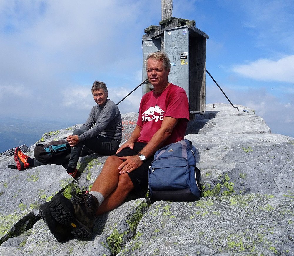 Fin pause på toppen, selv om toppdrammen var glemt igjen