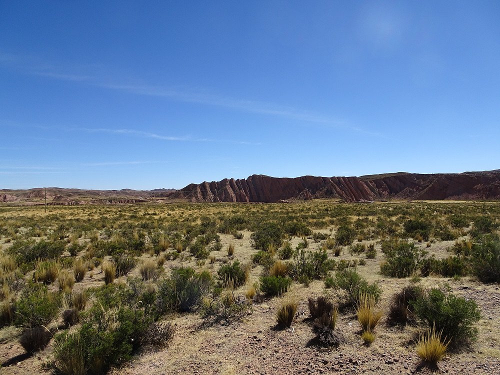 Fra den endeløse Altiplano-sletten, som ligger på ca 4000 meters høyde